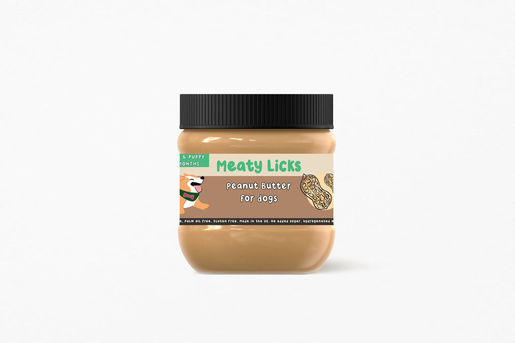 Meaty Licks Plain peanut butter 350g jar